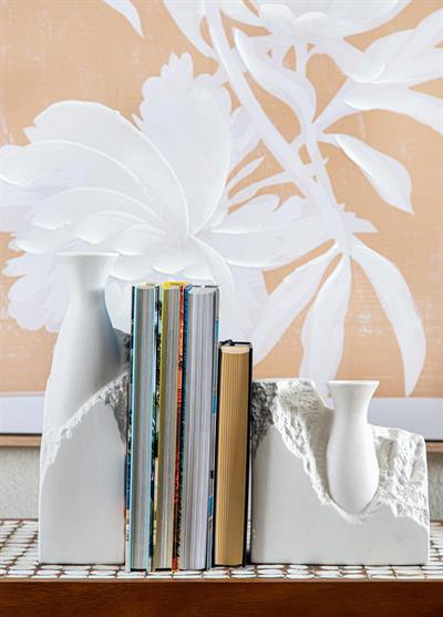 The Mia Licia Seramik Vazo Beyaz 20x12x20 cm