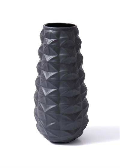 The Mia Licia Seramik Vazo Siyah 17x17x37 cm