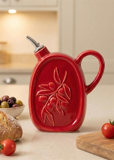 The Mia Artigiano Yağdanlık Kırmızı 18 cm