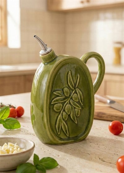 The Mia Artigiano Yağdanlık Yeşil 18 cm