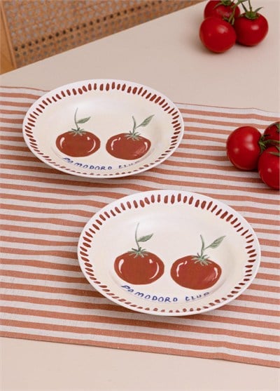 The Mia Italian Summer Yemek Tabağı 2li Set 22 cm