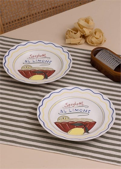 The Mia Italian Summer Yemek Tabağı 2li Set 22 cm