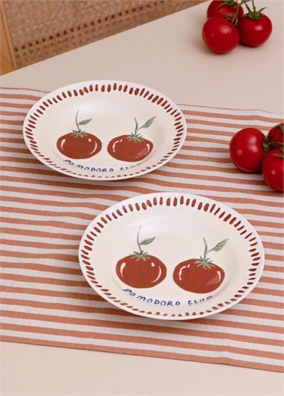 The Mia Italian Summer Yemek Tabağı 2li Set 22 cm