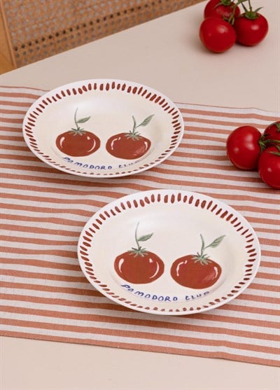 The Mia Italian Summer Yemek Tabağı 2li Set 22 cm