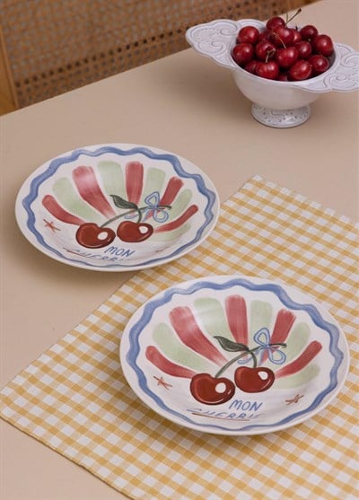 The Mia Italian Summer Yemek Tabağı 2 li Set 22 cm