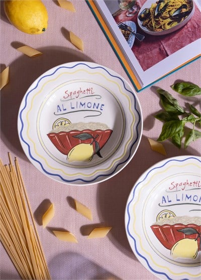 The Mia Italian Summer Yemek Tabağı 2li Set 22 cm