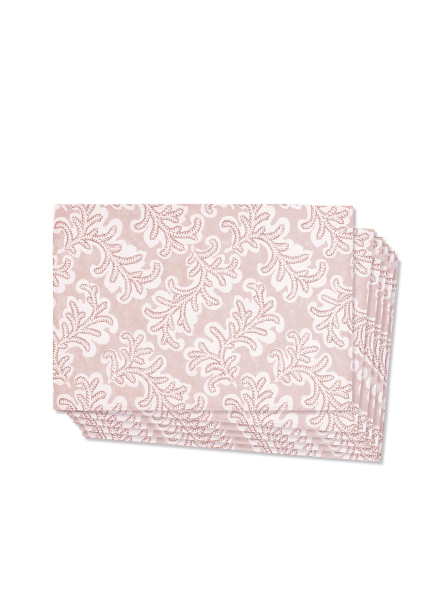 Amerikan Servis The Mia Mercan Amerikan Servis 6lı Set Pembe 50x35 cm