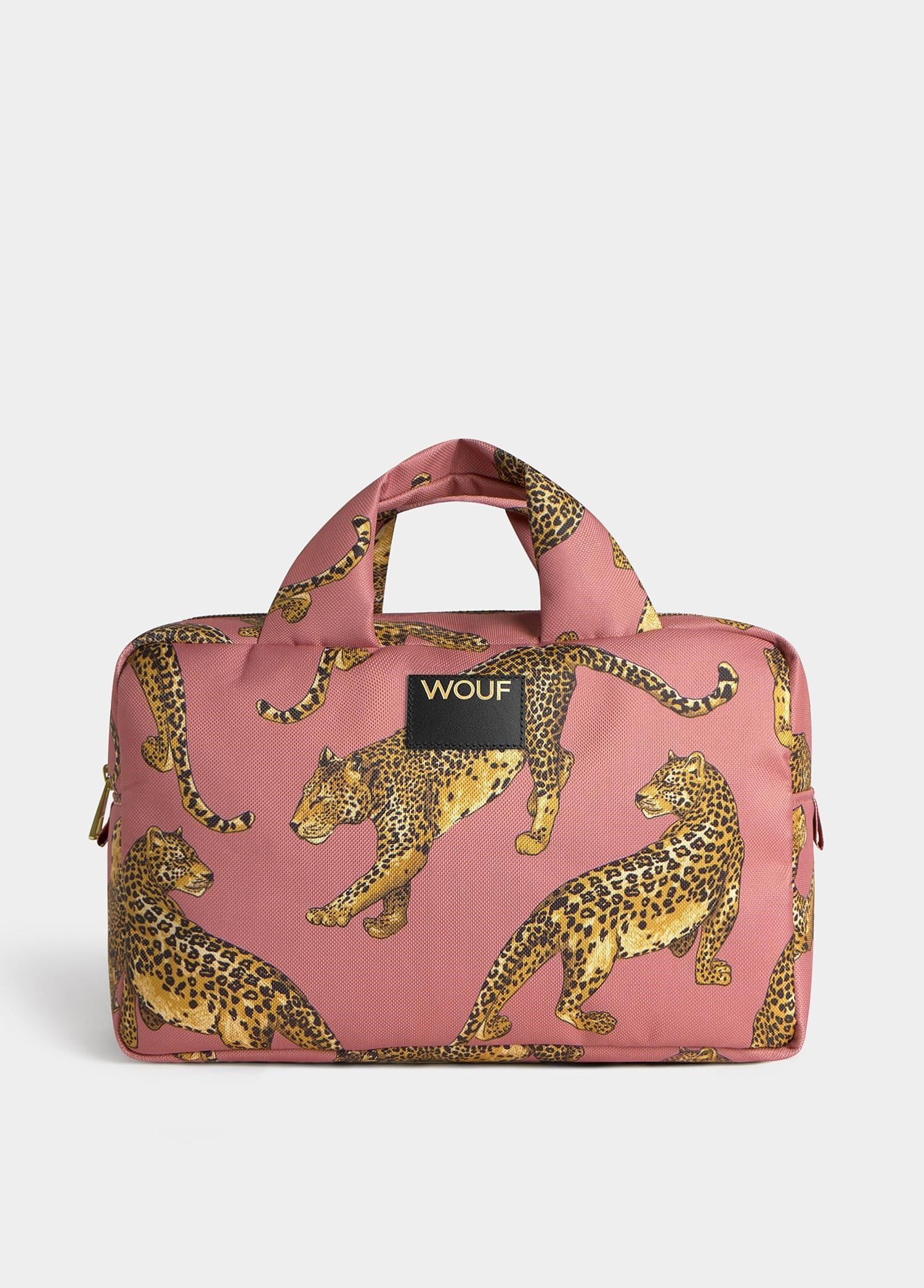 Çanta WOUF Blush Leopard Large Toiletry Bag