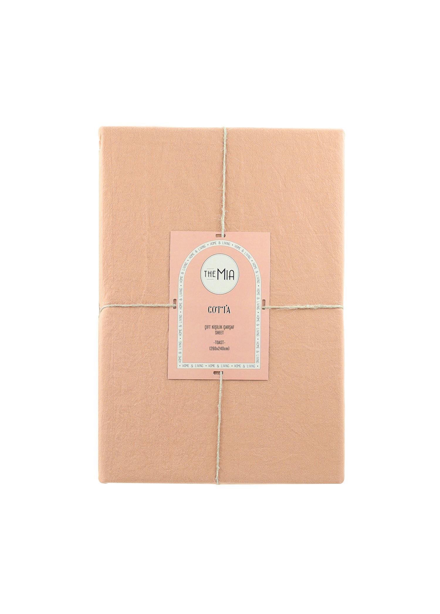 Çift Kişilik Çarşaf The Mia Cotta Toast Çift Kişilik Çarşaf 260x240 Cm