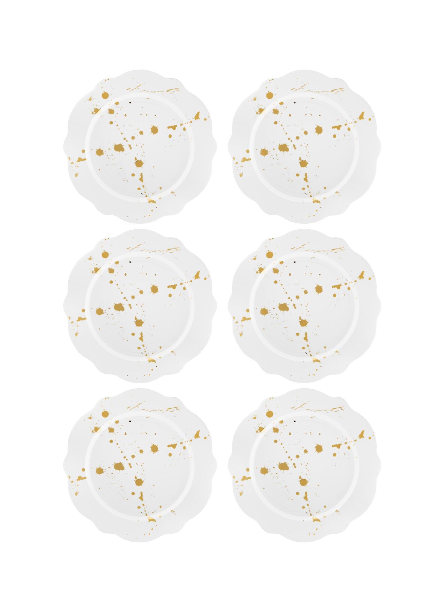 Pasta Tabağı Seti The Mia Splash Pasta Tabağı 6 Parça 21 Cm