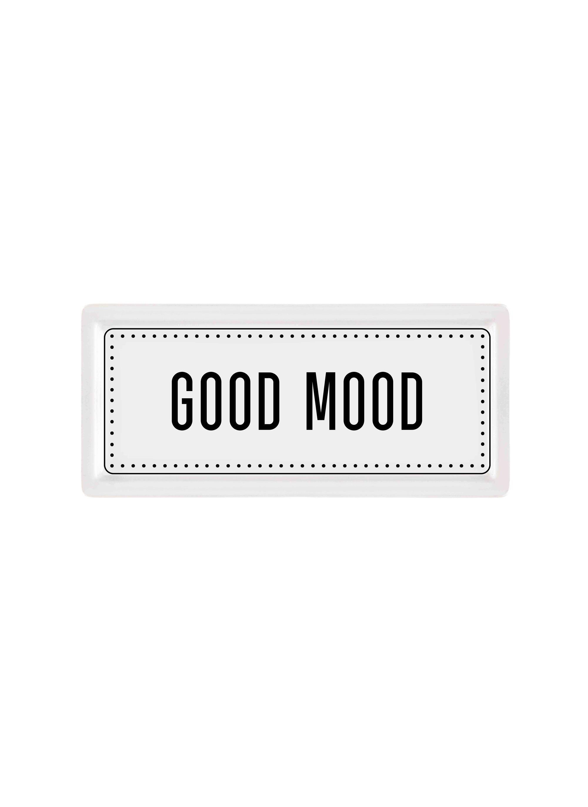 Servis Tabağı The Mia Dikdörtgen Servis Good Mood - 35 x 16 Cm