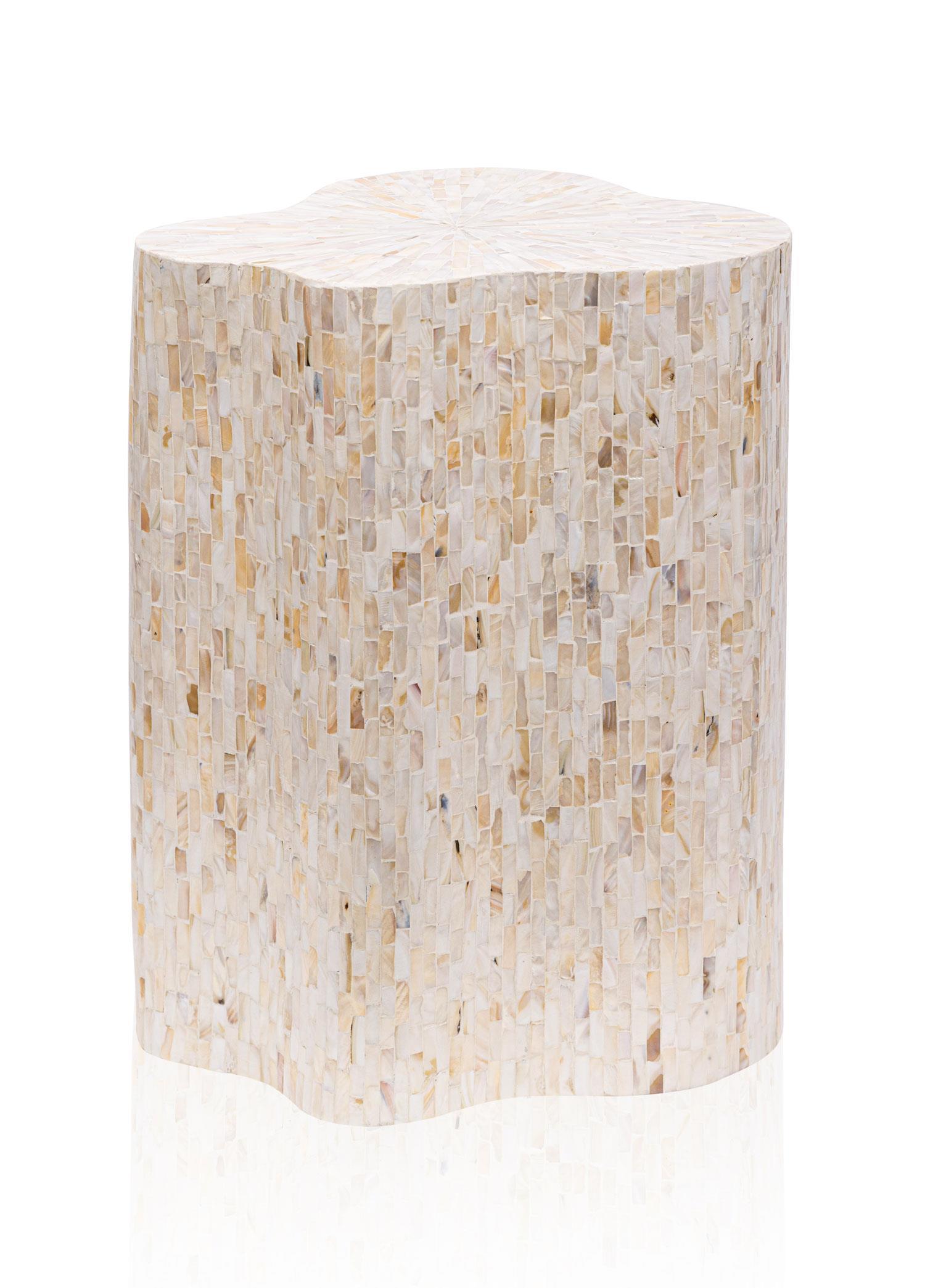 Tabure & Sehpa The Mia Sedef Tabure Yan Sehpa 35x35x50 cm TLC0128