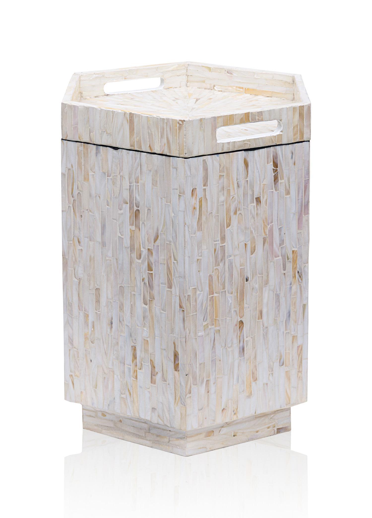 Tabure & Sehpa The Mia Sedef Tabure Yan Sehpa 38x33x47 cm TLC0131