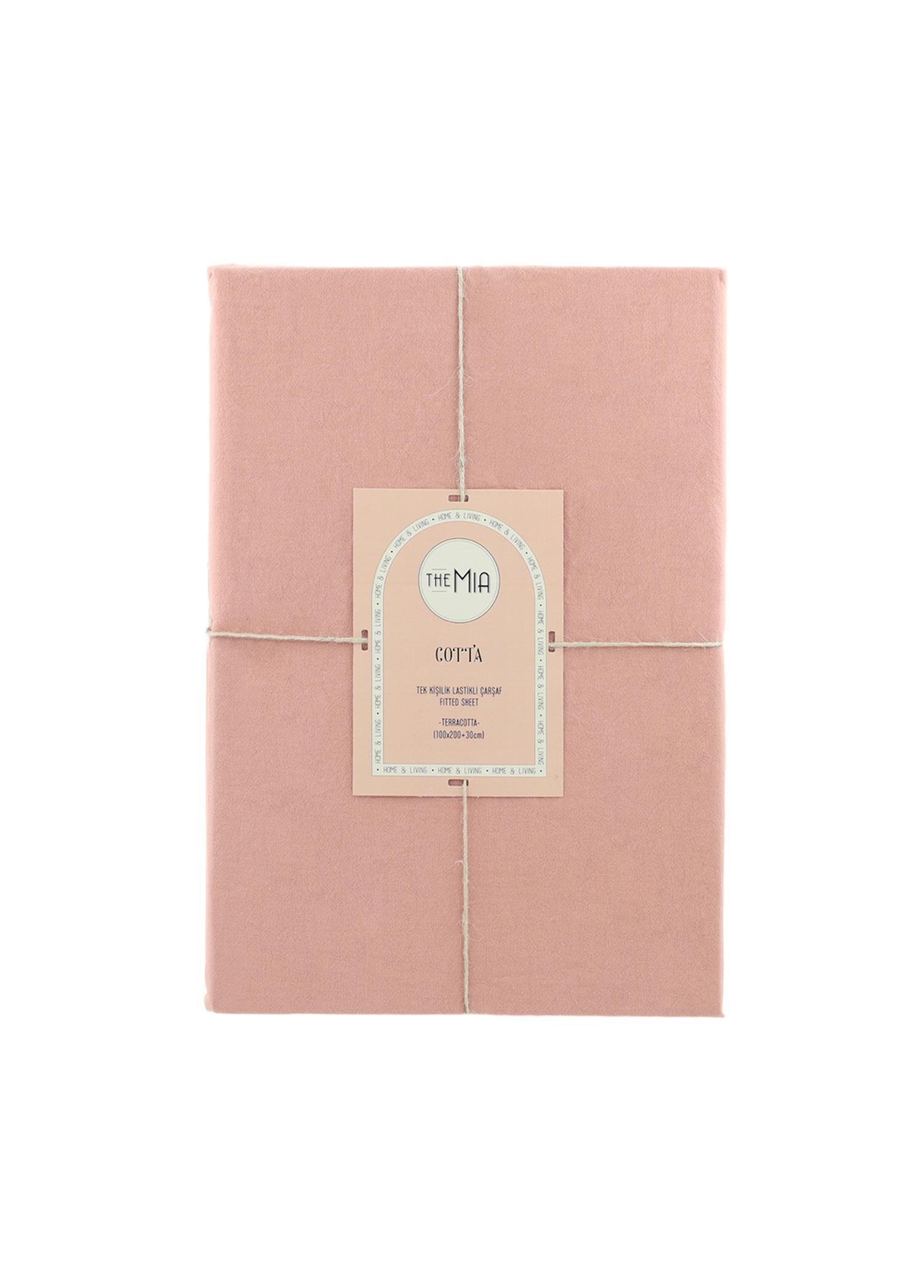 Tek Kişilik Lastikli Çarşaf The Mia Cotta Terra Tek Kişilik Lastikli Çarşaf 200x100 Cm