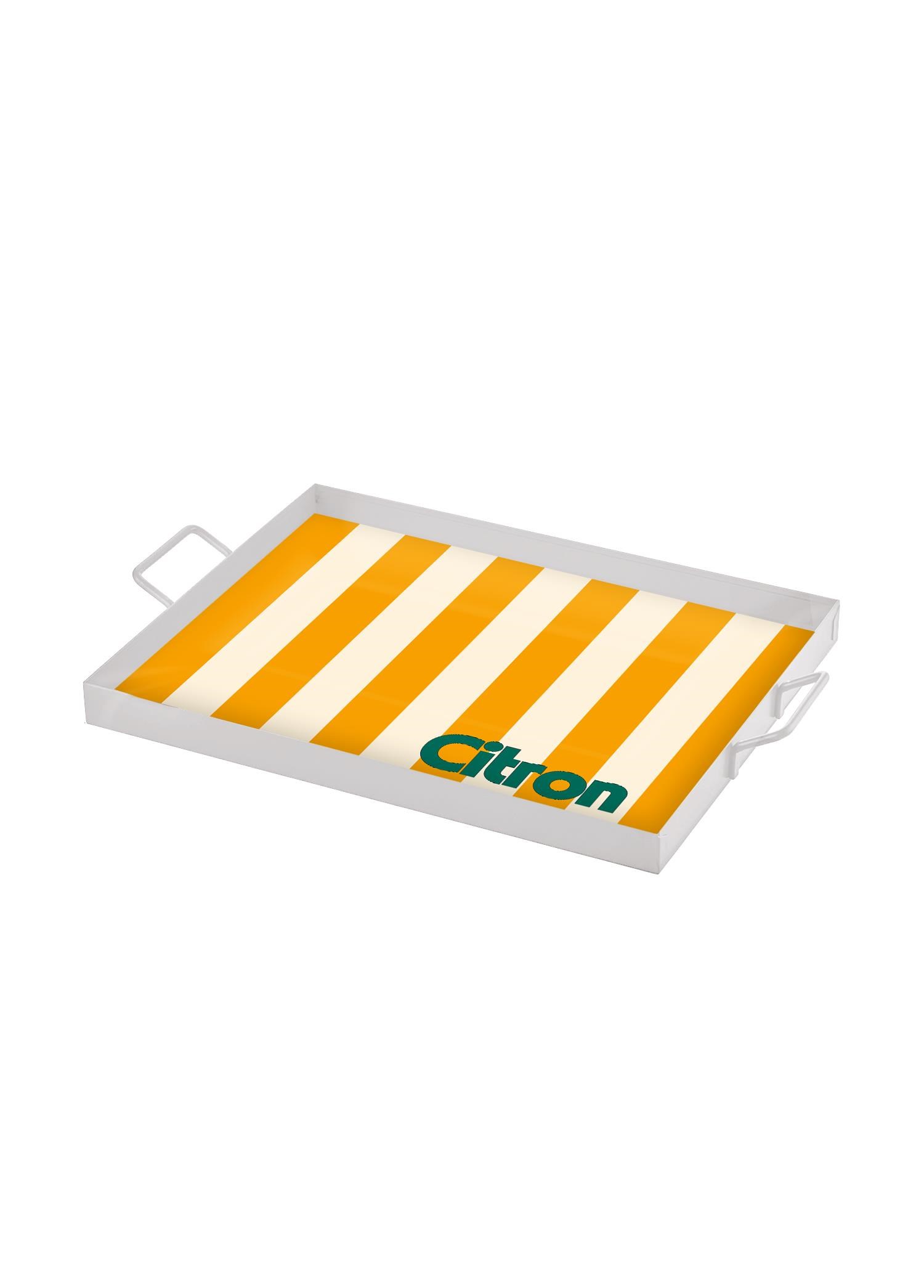 Tepsi The Mia Citron Dekoratif Metal Tepsi 40x30 cm