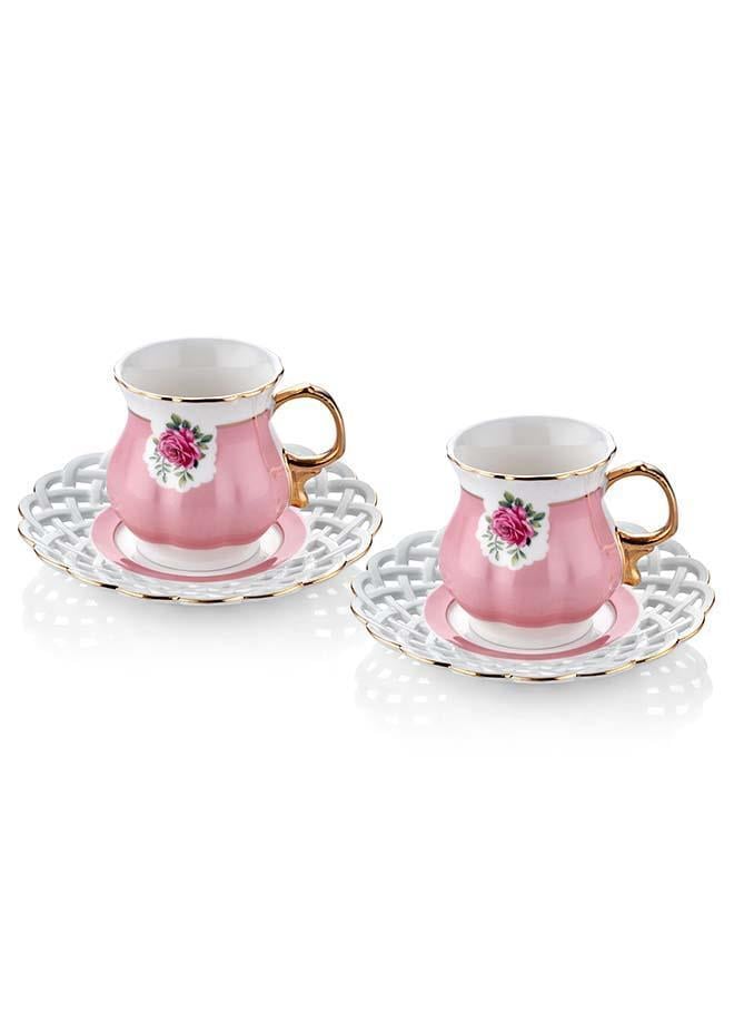 The Mia Eliz Kahve Fincanı 2 Lı - Pembe