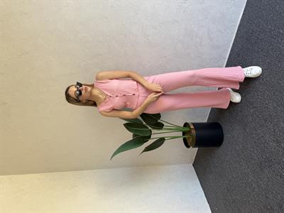 Bubble Yelekli Takım Pembe - 1052