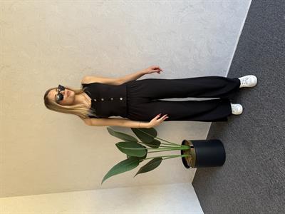 Bubble Yelekli Takım Siyah - 1052