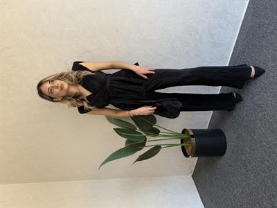 Pliseli Kolsuz Takım Siyah - 1057