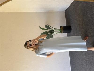 Polo Yaka Modal Elbise Bebe Mavisi - 1060