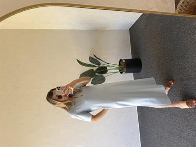 Polo Yaka Modal Elbise Bebe Mavisi - 1060