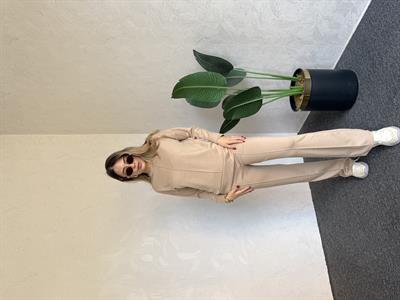 Uzun Kol Modal Takım Bej - 1076