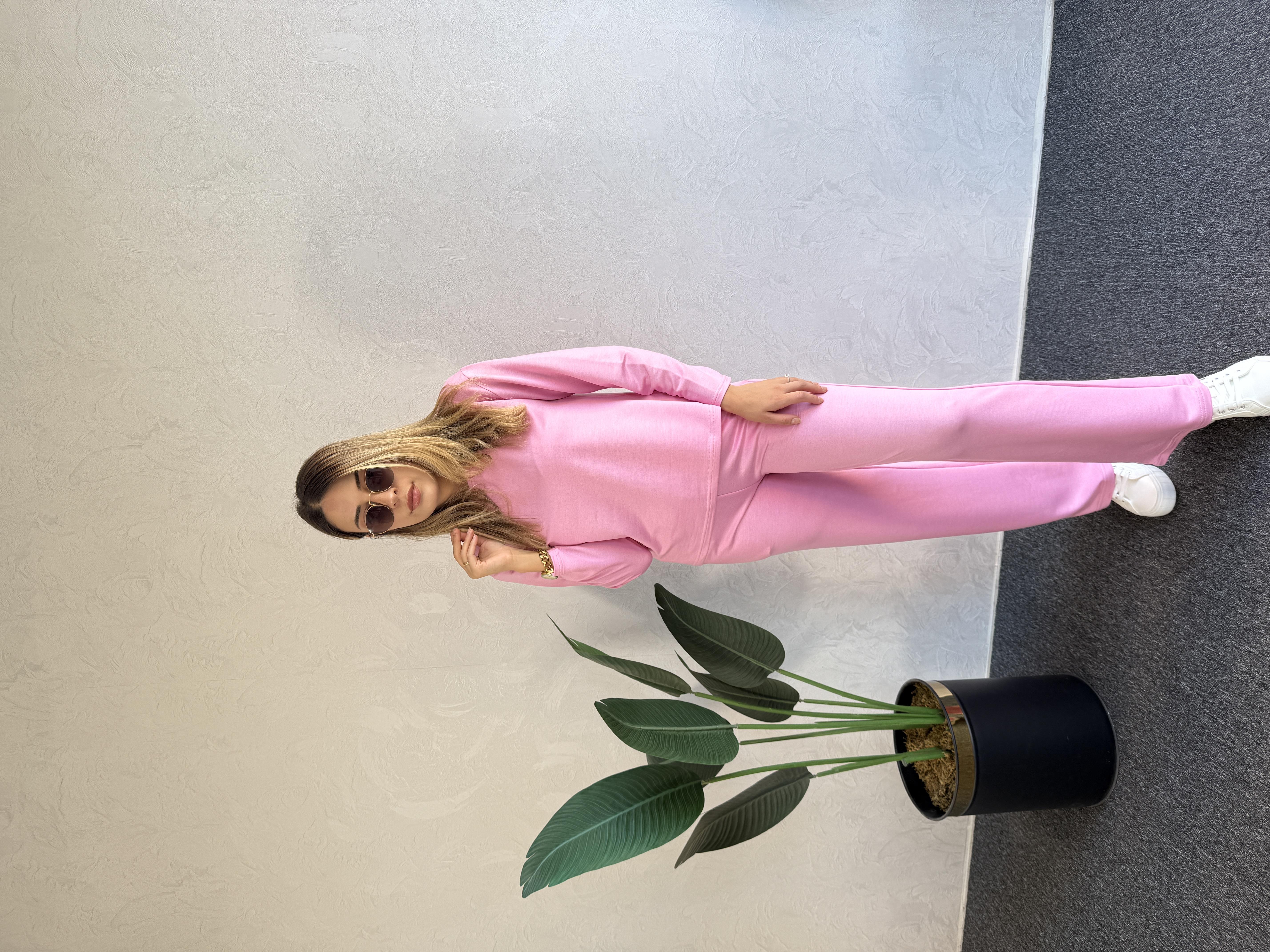 Basic Eşofman Takım Pembe - 1065