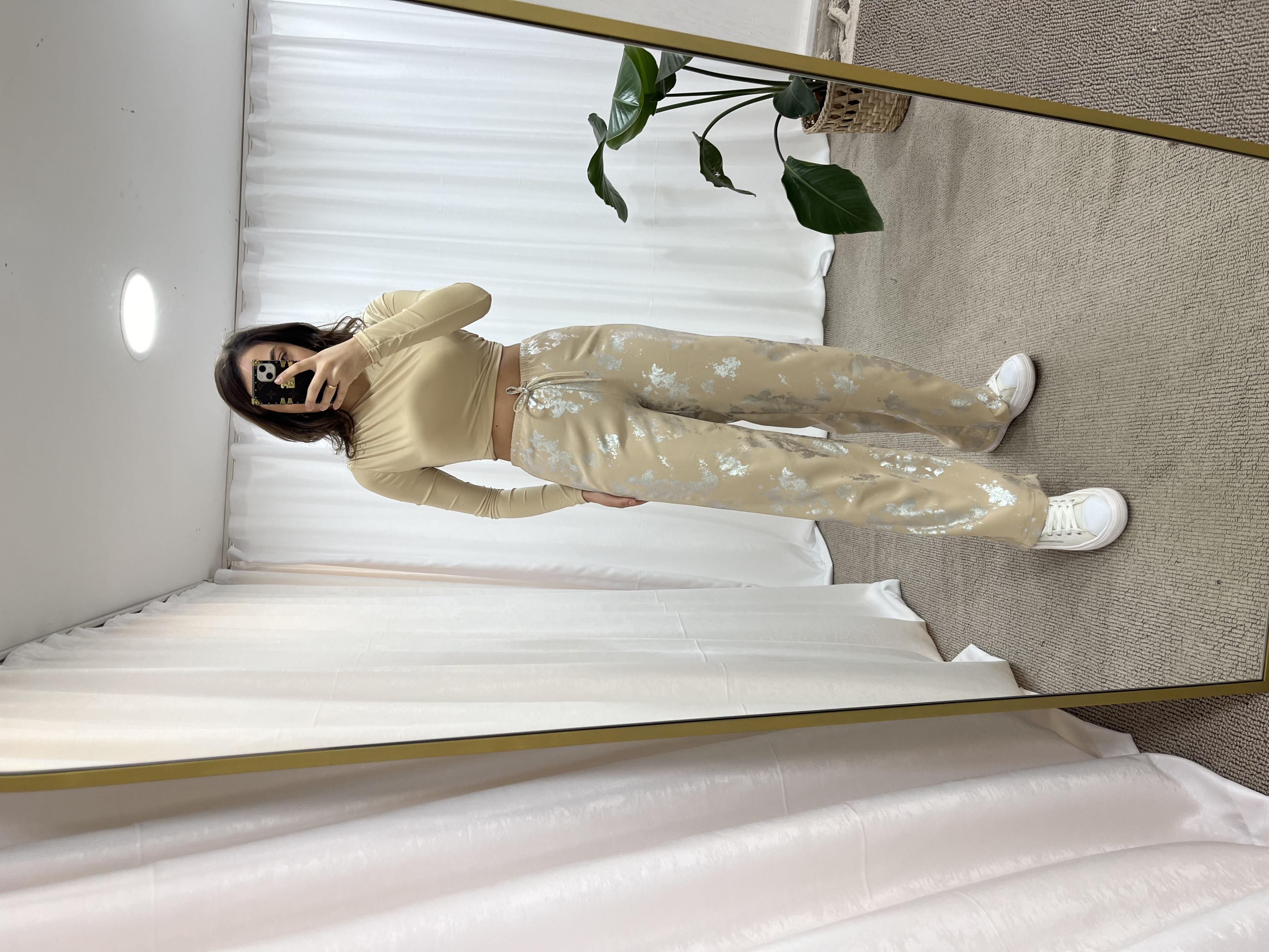 ZARA MODEL VARAKLI PANTOLON KREM