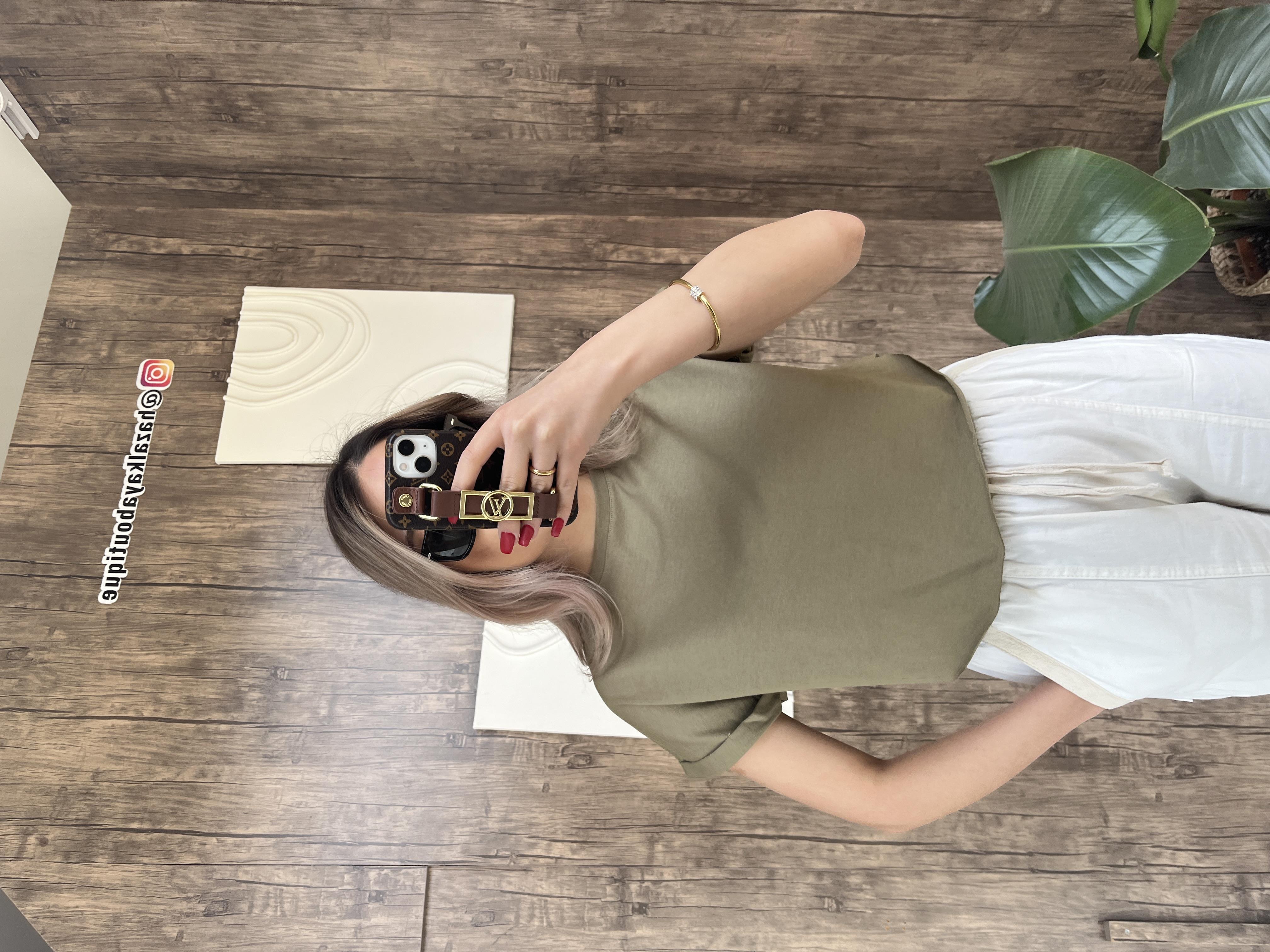 Zr Crop Tshirt Haki