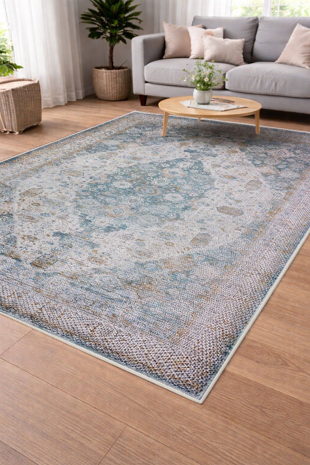 Modern Sisal Serisi Dijital Baskı Sisal Dokuma Halı SLH025