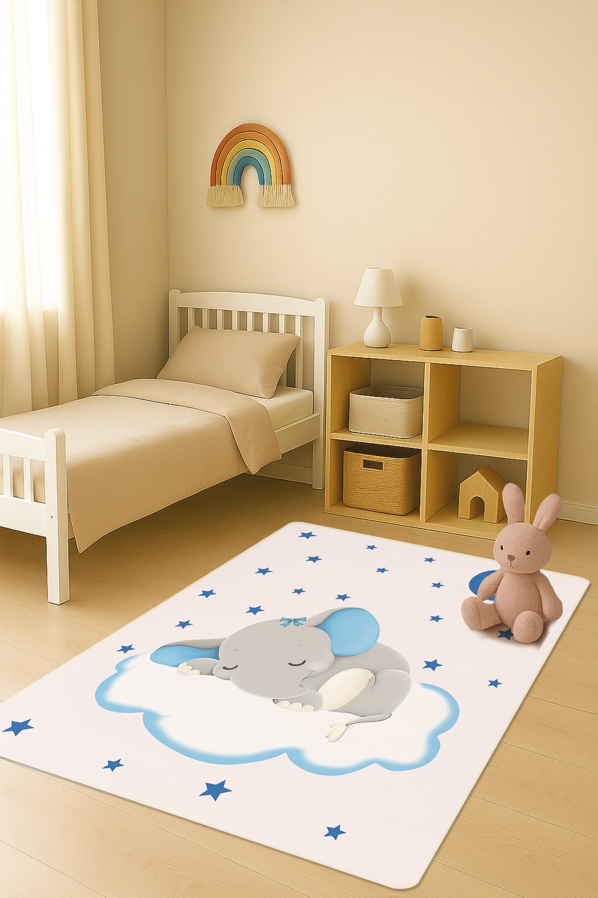 Modern Dijital Baskı Kaymaz Taban Çocuk ve Genç Odası Halısı H0618