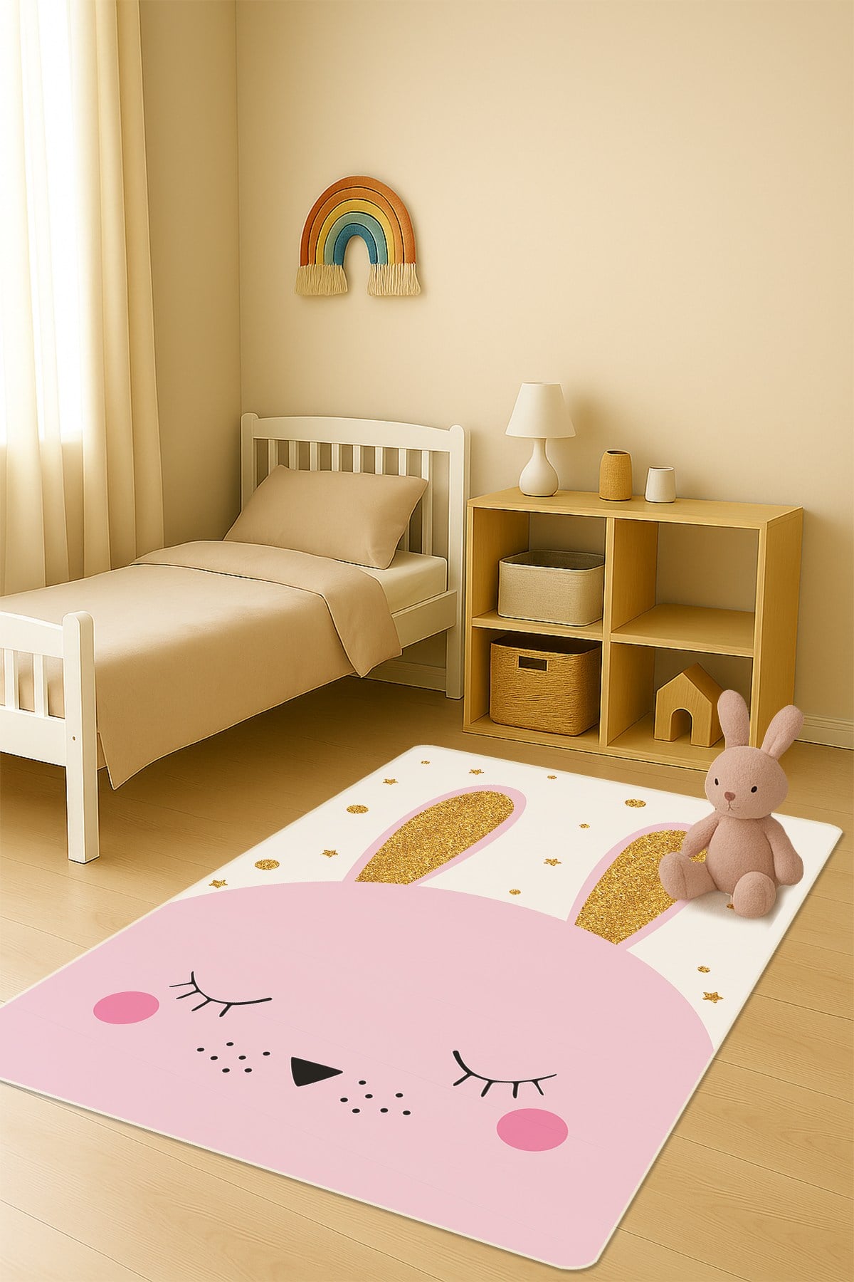 Modern Dijital Baskı Kaymaz Taban Çocuk ve Genç Odası Halısı H0799