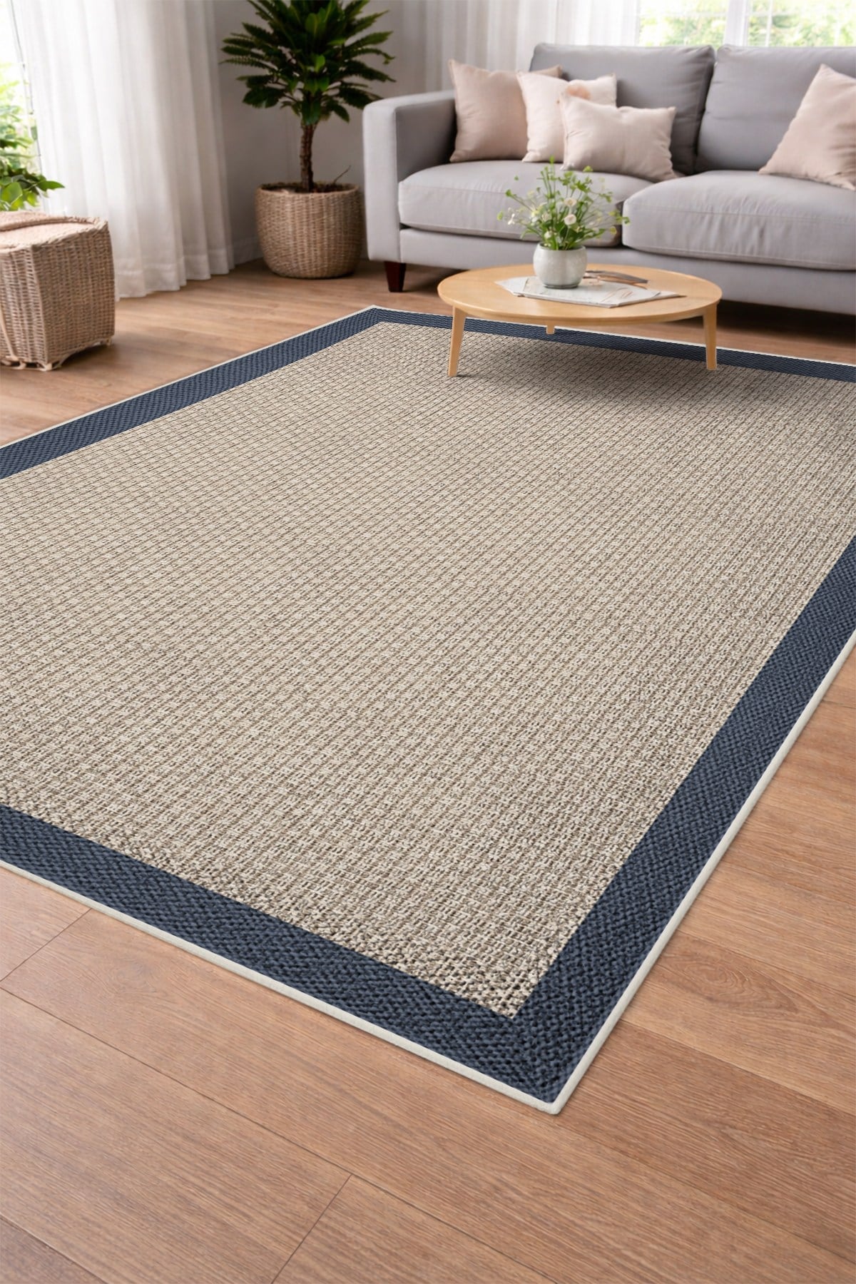 Modern Sisal Serisi Dijital Baskı Sisal Dokuma Halı SLH007