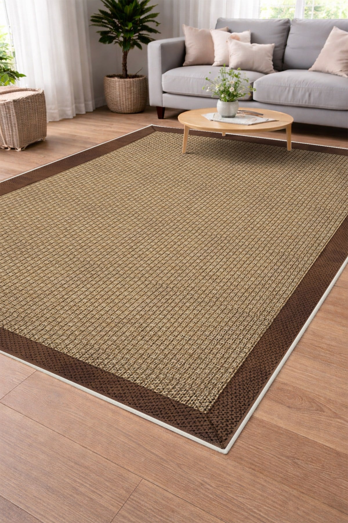 Modern Sisal Serisi Dijital Baskı Sisal Dokuma Halı SLH012