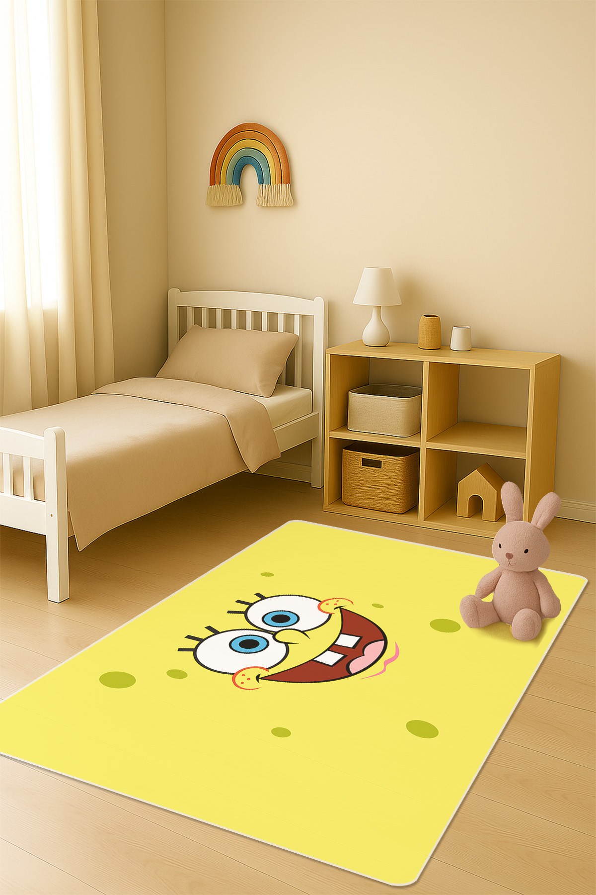 Modern Dijital Baskı Kaymaz Taban Çocuk ve Genç Odası Halısı H0469