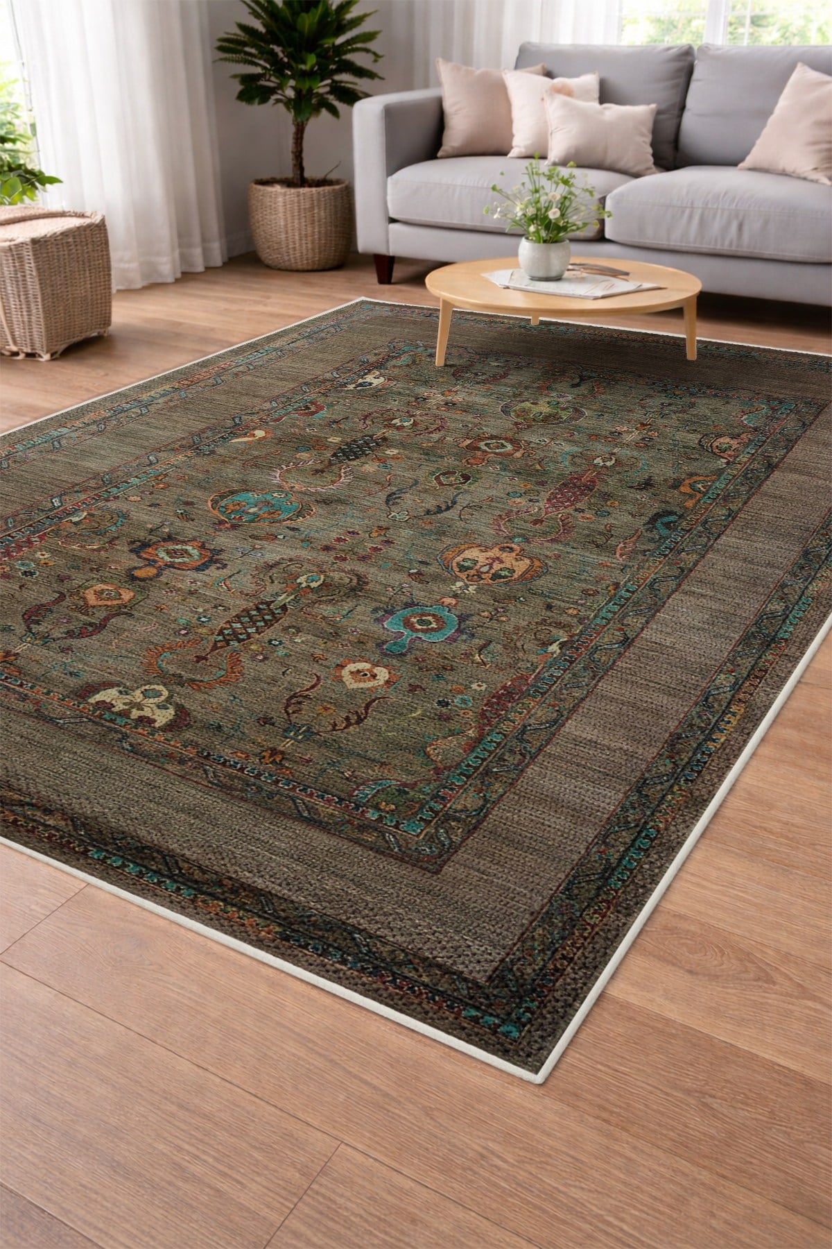 Modern Sisal Serisi Dijital Baskı Sisal Dokuma Halı SLH029