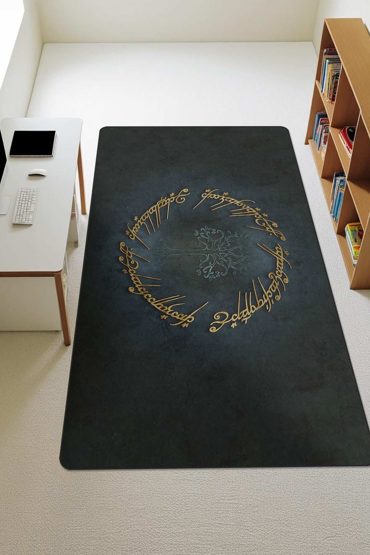 Modern Dijital Baskı Kaymaz Taban Çocuk ve Genç Odası Halısı H0542
