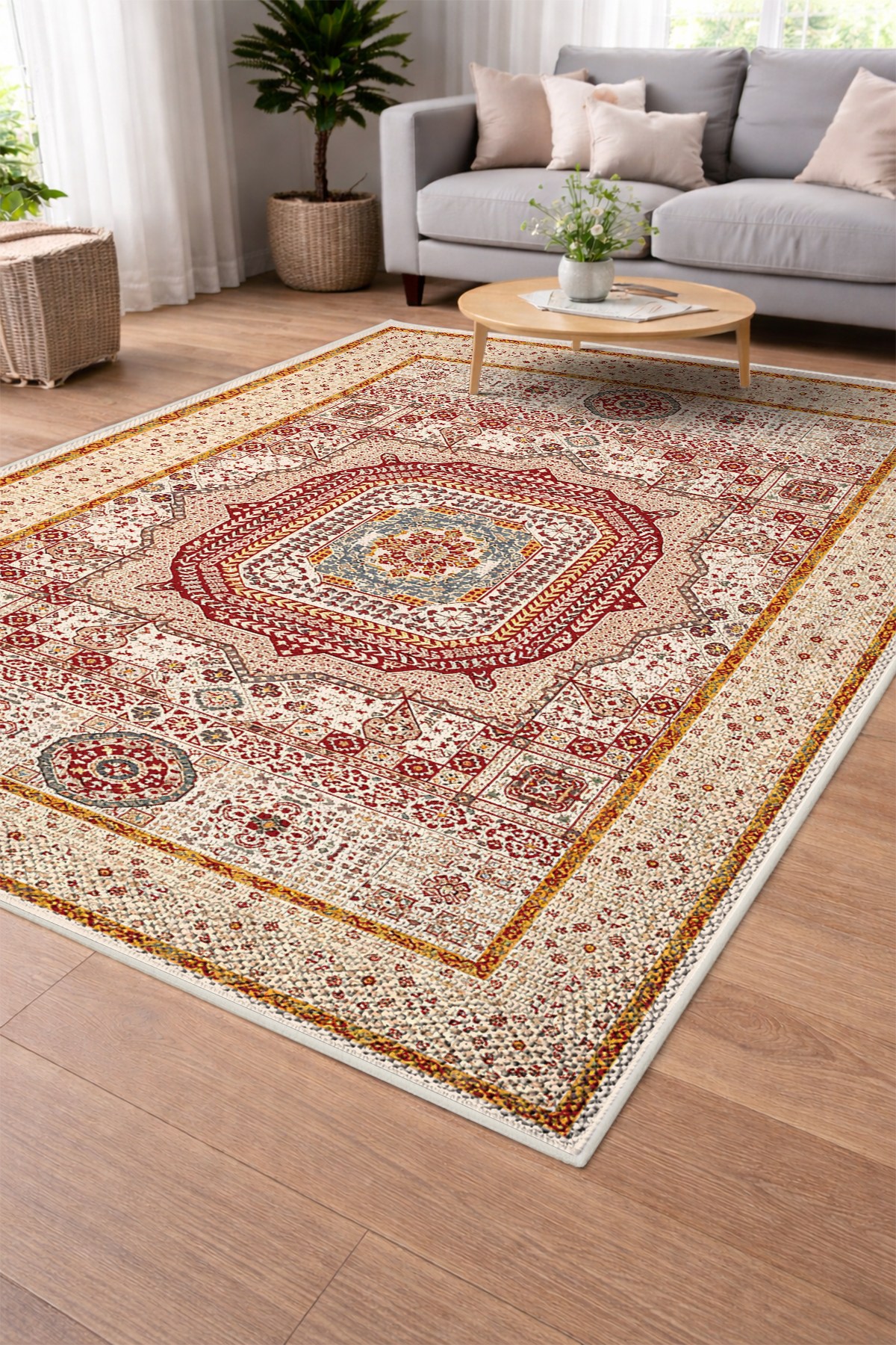 Modern Sisal Serisi Dijital Baskı Sisal Dokuma Halı SLH018
