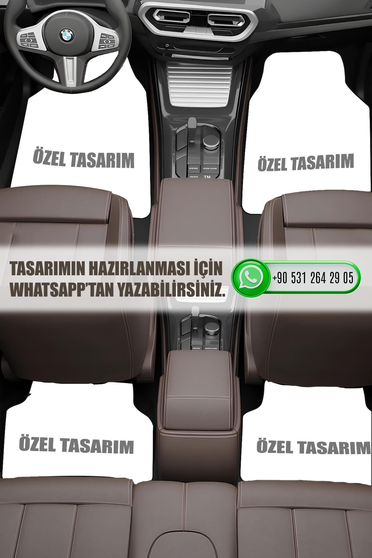 Premium Dot Tabanlı 4’lü Araba Paspası Takımı