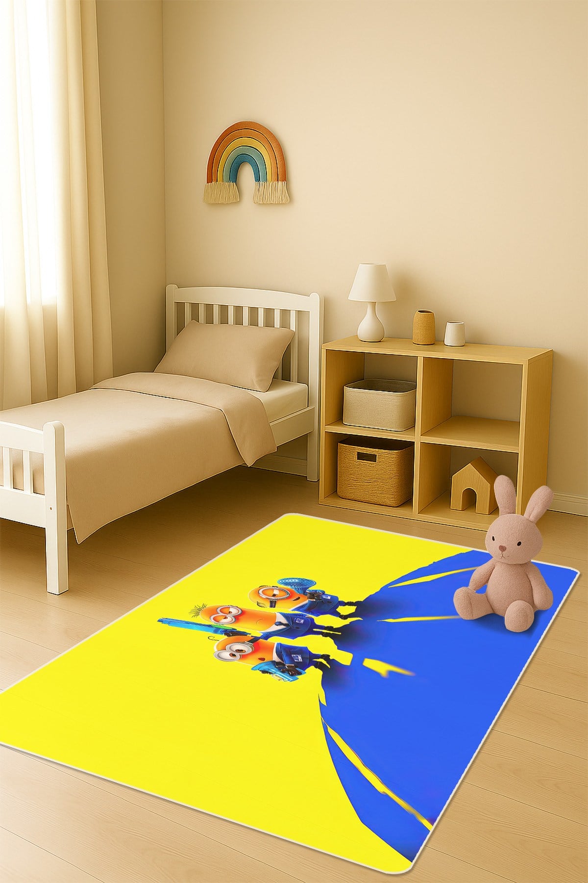 Modern Dijital Baskı Kaymaz Taban Çocuk ve Genç Odası Halısı H0587