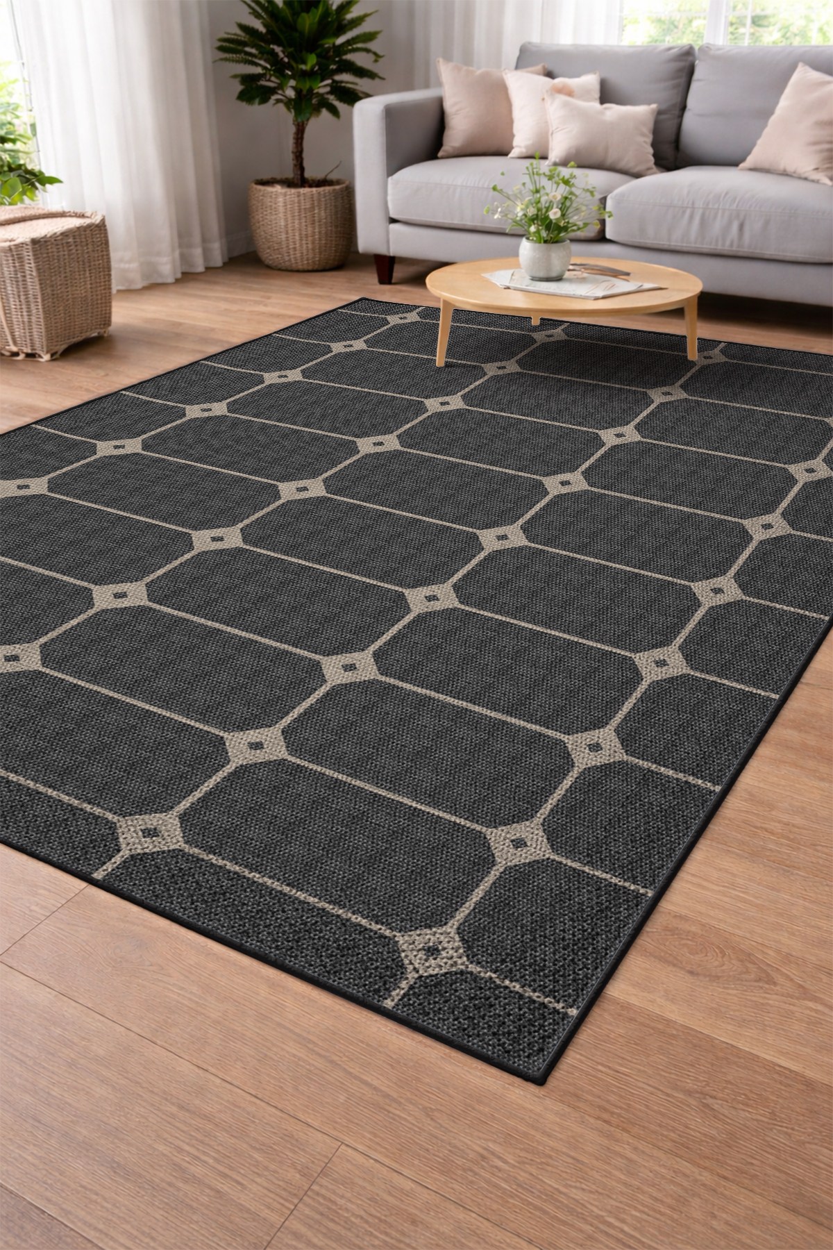 Modern Sisal Serisi Dijital Baskı Sisal Dokuma Halı SLH017