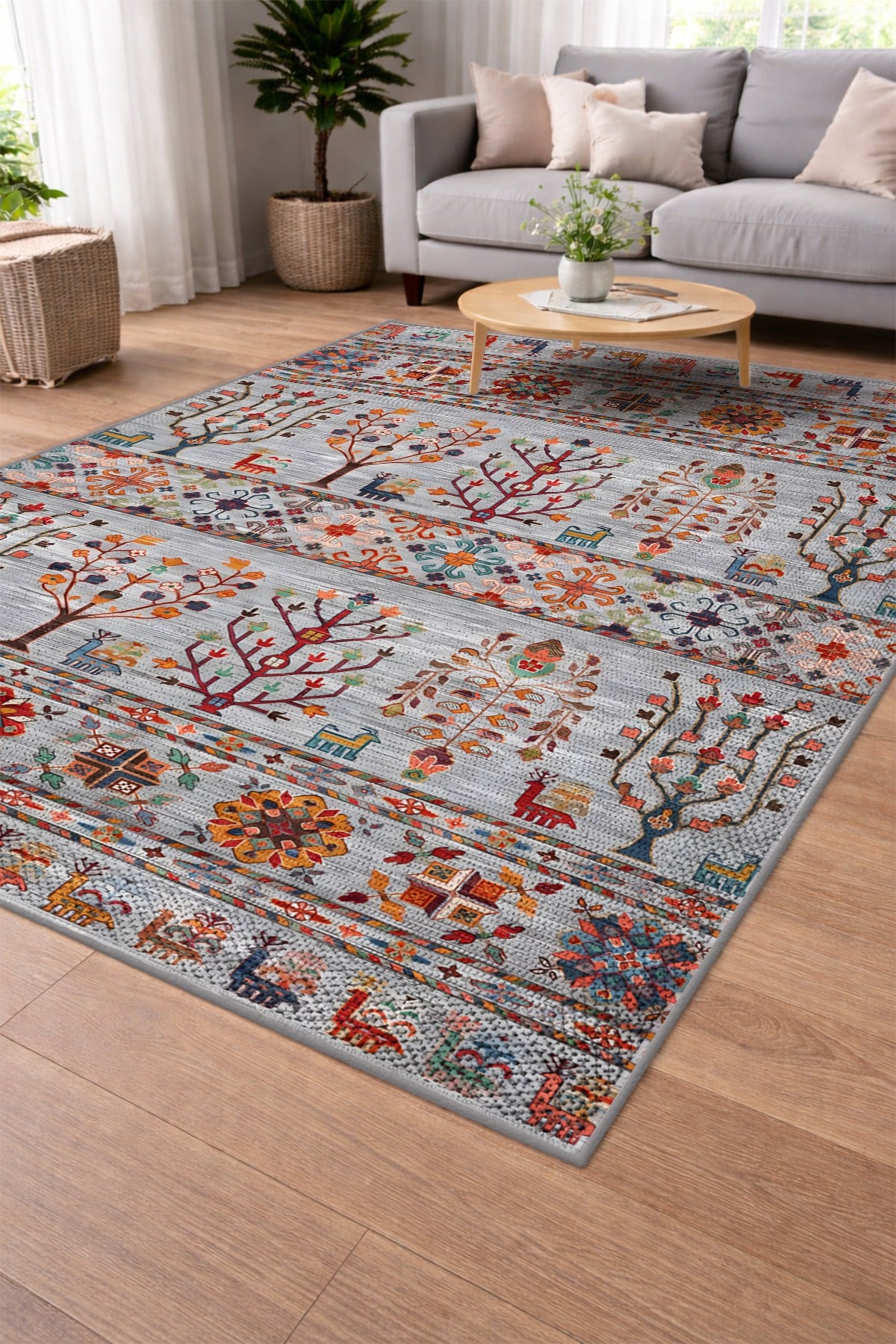Modern Sisal Serisi Dijital Baskı Sisal Dokuma Halı SLH045