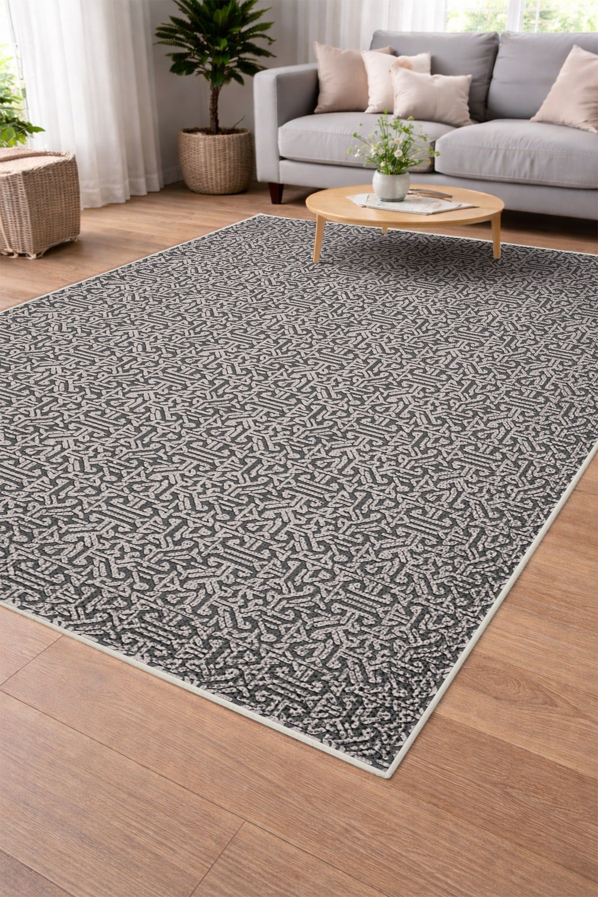 Modern Sisal Serisi Dijital Baskı Sisal Dokuma Halı SLH021