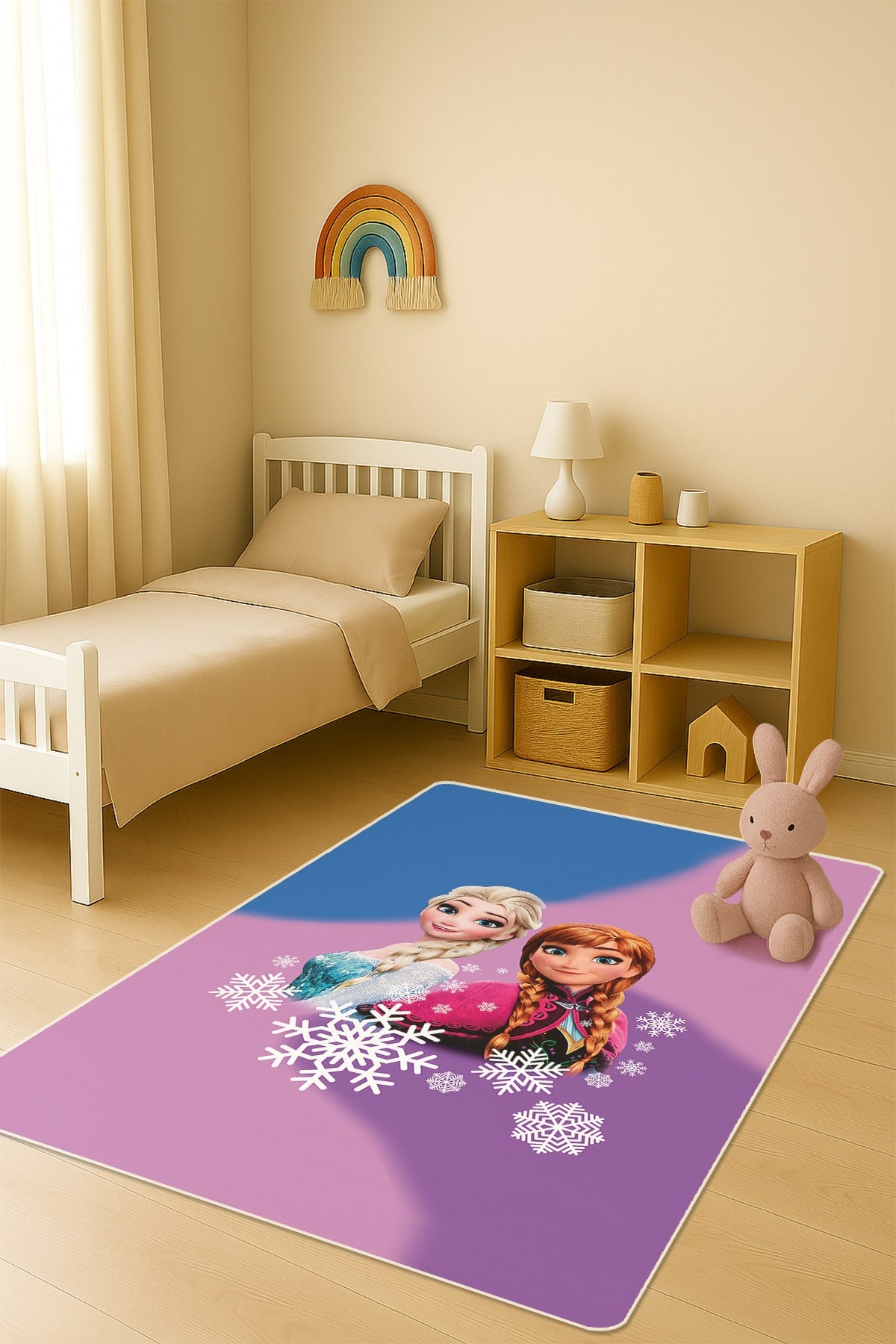Modern Dijital Baskı Kaymaz Taban Çocuk ve Genç Odası Halısı H0969