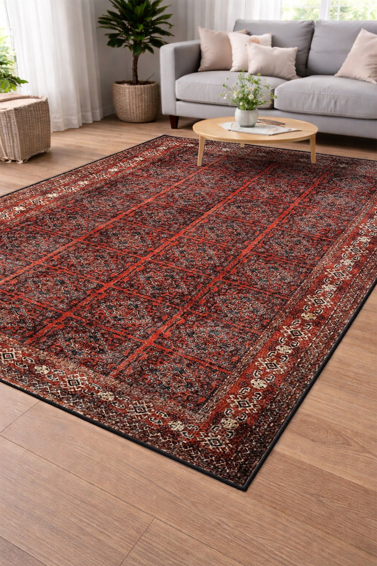 Modern Sisal Serisi Dijital Baskı Sisal Dokuma Halı SLH054