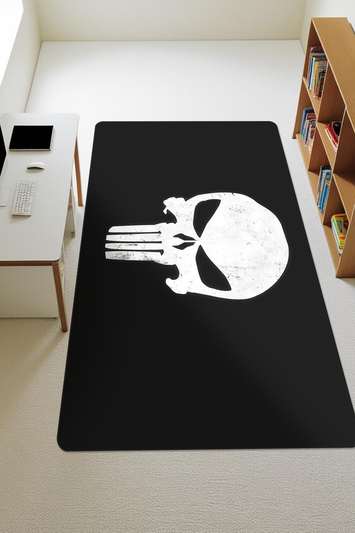 Modern Desenli Dijital Baskı Kaymaz Taban Çocuk ve Genç Odası Halısı H0745