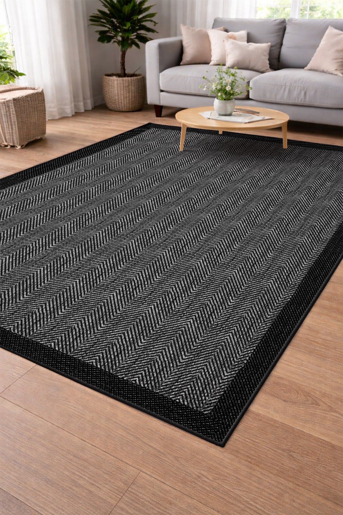 Modern Sisal Serisi Dijital Baskı Sisal Dokuma Halı SLH009