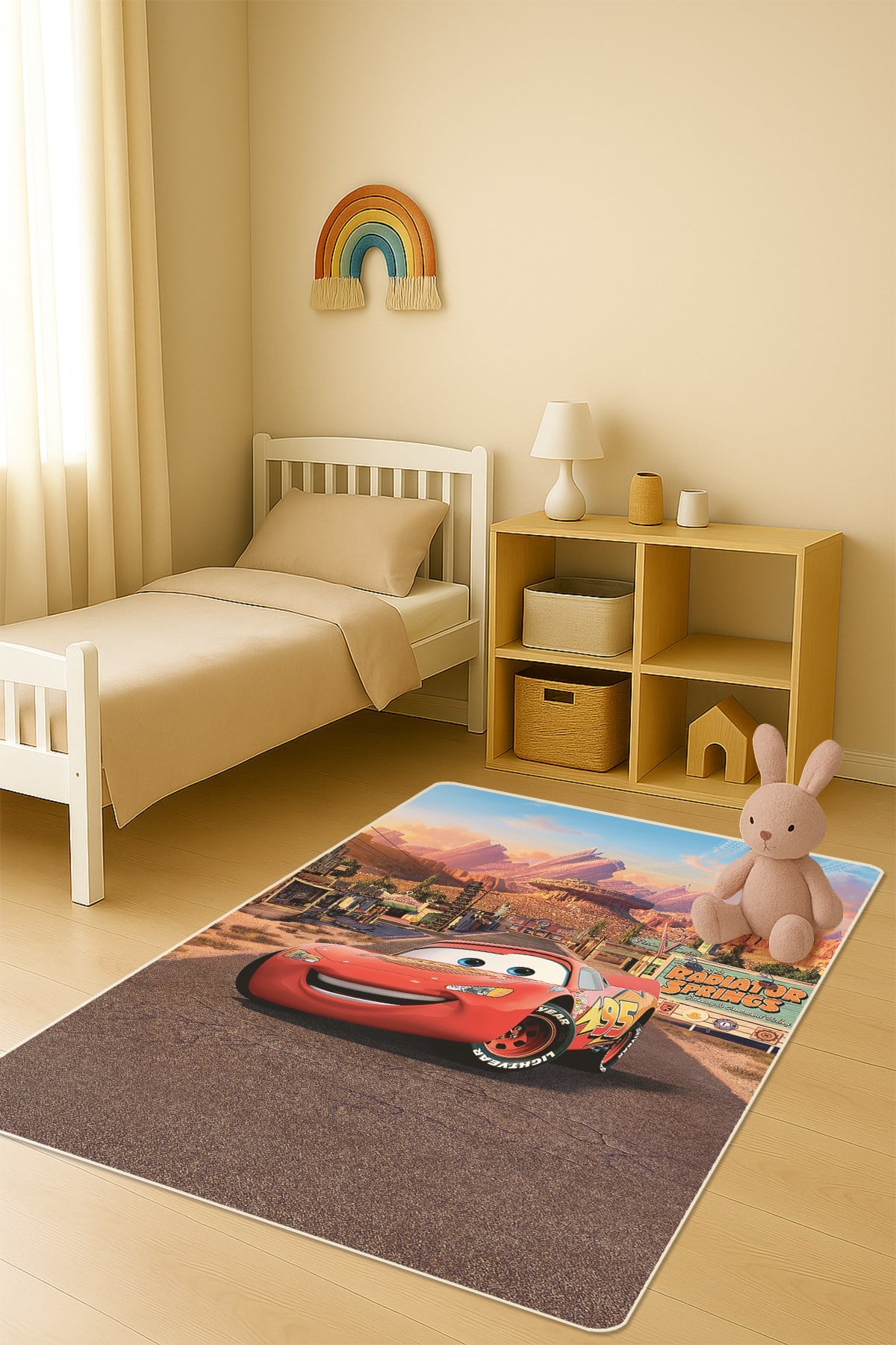 Modern Dijital Baskı Kaymaz Taban Çocuk ve Genç Odası Halısı H0999