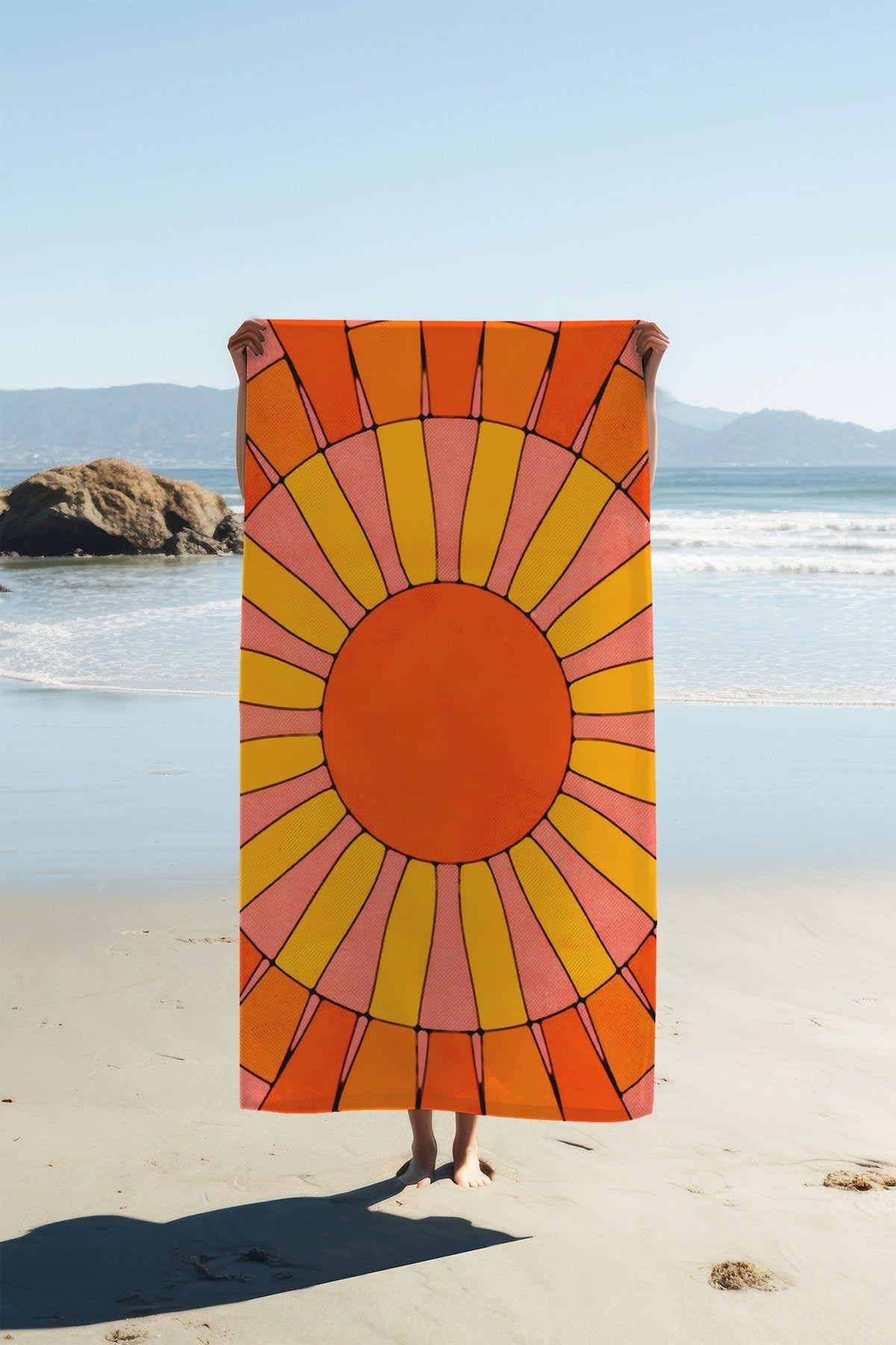 Dijital Baskı Plaj Deniz Havlusu 80 X 160 cm Peştamal HVL0264