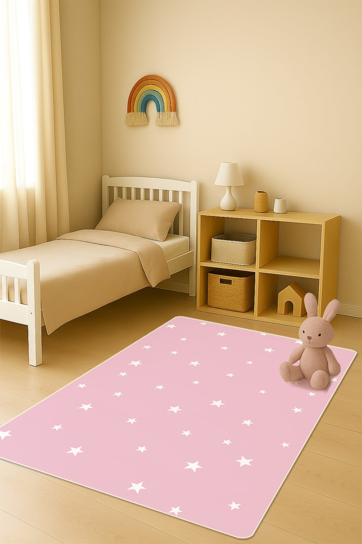 Modern Dijital Baskı Kaymaz Taban Çocuk ve Genç Odası Halısı H0623